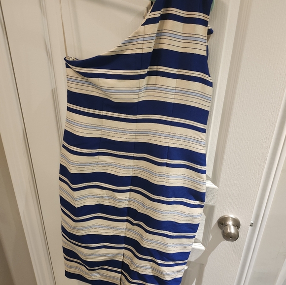 Banana Republic One Strap Striped Midi Dress NWT Size 6 - Picture 8 of 9
